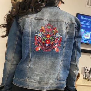 Embroidered Jean jacket